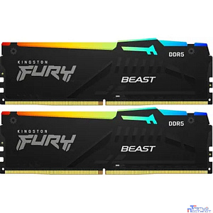 Kingston FURY Beast EXPO RGB 32Гб (16x2) DIMM DDR5, 5600MT/s, CL36 1.25В, KF556C36BBEAK2-32
