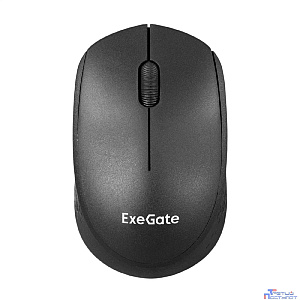 Exegate EX295309RUS Беспроводная мышь ExeGate Professional Standard SR-9038 (радиоканал 2,4 ГГц, USB, оптическая, 1200dpi, 3 кнопки и колесо прокрутки, черная, Color Box)