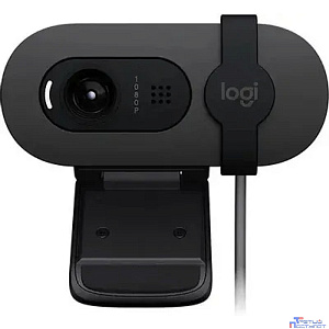 Камера Web Logitech HD Webcam Brio 100 Full графитовый 2Mpix (1920x1080) USB Type-C с микрофоном (960-001587)