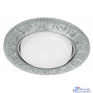 Эра Б0029625 DK LD22 SL/WH Светильник декор со светодиодной подсветкой Gx53, прозрачный