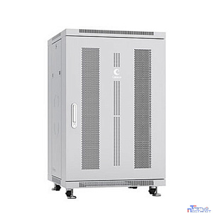 Cabeus ND-05C-18U60/80 Шкаф телекоммуникационный 19" напольный 18U 600x800x988mm (ШхГхВ) передняя и задняя перфорированные двери, ручка с замком, цвет серый (RAL 7035)