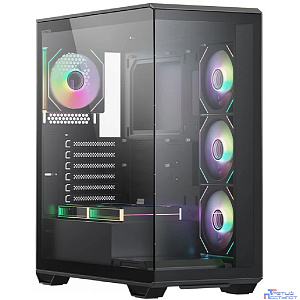 Корпус XASTRA Q600 6ARGB-C10-UC Black ATX/Aquarium/Screewless/6x120mm ARGB PWM FM fans/Argb+PWM HUB 10port/ Type-C / Q600-6FM12A-C10-UC