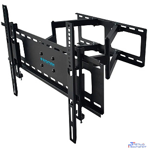 Kromax ATLANTIS-80 black {32"-75", max 50 кг, настенный, 4 ст свободы, наклон +5°-10°, поворот ±60°, от стены 100-484 мм, max VESA 600x400 мм}