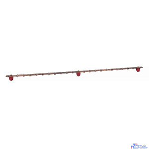 Cabeus CGB-IN-22-1m Медная шина заземления с изоляторами, вертикальная, 22 точки подключения, длина 1м
