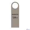 Maxvi USB Drive 128GB MK metallic silver, монолит, металл, USB 2.0