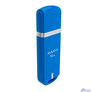 Maxvi USB Drive 16GB P3 sky blue, монолит с колпачком, ABS пластик, USB 2.0