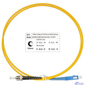 Cabeus FOP(s)-9-SC-ST-1,5m Шнур оптический simplex SC-ST 9/125 sm 1,5м LSZH