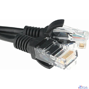 Гарнизон PC-UTP-5e-1-BK кат.5e, Патч-корд UTP 1м, литой, многожильный (чёрный)