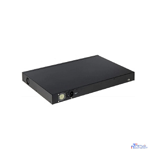DAHUA DH-PFS4226-24ET-360 26-портовый управляемый коммутатор с РоЕ, уровень L2, 24xRJ45 100Mb PoE, 2хКомбо SFP/RJ45 1Gb uplink, суммарно 360Вт, коммутация 8.8 Гбит/с, MAC-таблица 4К