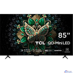 TCL 85" 85C6K QD-Mini LED Frameless черный 4K Ultra HD 144Hz MEMC DVB-T DVB-T2 DVB-C DVB-S DVB-S2 USB WiFi Smart TV