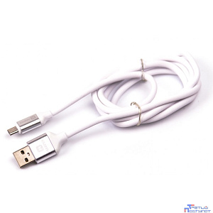 Harper Силиконовый Кабель для зарядки и синхронизации USB - microUSB, SCH-330 white (1м, способны заряжать устройства до 2х ампер)