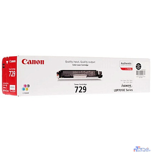 Canon Cartridge 729Bk  4370B002 Тонер картридж для LBP 7010C, Черный, 1200стр.