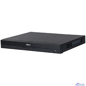 DAHUA DHI-NVR5216-16P-EI 16-канальный IP-видеорегистратор c PoE, 4K, H.265+, видеоаналитика, входящий поток 384Мбит/с, 2 SATA III до 20Тбайт