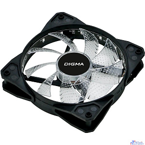 Вентилятор Digma DFAN-FRGB2 RGB 120мм черный 3-pin 4-pin (Molex)  Ret