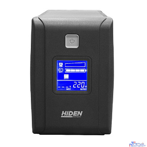 ИБП HIDEN EXPERT ULS800C 800ВА/480Вт {Линейно-интерактивный,2xSchuko LCD, USB, встроенный АКБ 1x12B/9Ач}