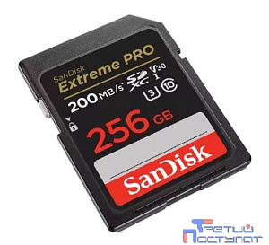 SecureDigital 256GB SanDisk Extreme Pro UHS-I Class 3 (U3) V30 200/140 MB/s <SDSDXXD-256G-GN4IN>