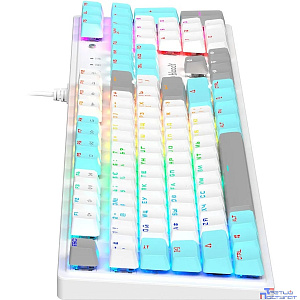 Клавиатура A4TECH Bloody S510R,  USB, белый [s510r usb icy white/blms red]