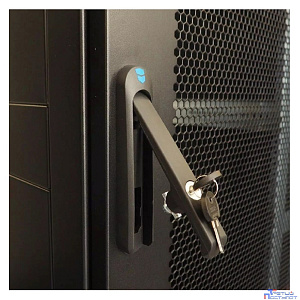 ЦМО Шкаф серверный напольный 42U (800 х 1200) дверь перфорированная, задние двойные перфорированные, цвет черный ШТК-М-42.8.12-48АА-9005