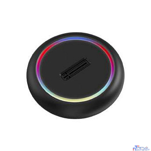 ORIENT UHD-524LED, USB 3.2 Gen2 (USB 3.1) док-станция для SSD M.2 M-key NVMe (JMS581DL, поддержка UASP,TRIM), скорость до 10 GB/s, два кабеля подключения USB Type-A + Type-C, подсветка корпуса (33405)