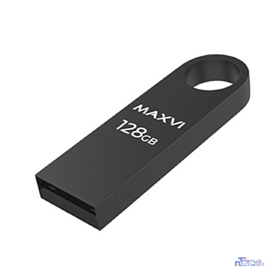 Maxvi USB Drive 128GB  MK dark grey, монолит, металл, USB 2.0 FD128GBUSB20C10MK