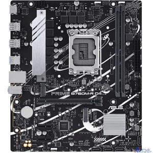 ASUS PRIME B760M-R D4 (Socket 1700, mATX, 2xDDR4(64GB), HDMI 2.1, 1xPCIe 4.0x16/2xPCIe 4.0 x1 , 1xLAN (2.5GbE), 4xSATA 6Gb/s, 2xM.2, 4xUSB 3.2, 4xUSB 2.0)