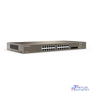 IP-COM G5528X-EI Коммутатор управляемый в стойку, 24*1Gbit RJ45, 2*SFP 10Gbit Uplink, 2*SFP 10Gbit Stack, console port