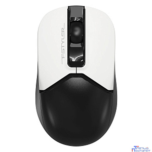 Мышь A4Tech Fstyler FG12S  PANDA  белый/черный оптическая (1200dpi) silent беспроводная USB (3but)