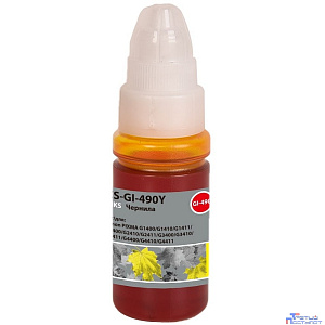 Чернила Cactus CS-GI-490Y GI-490 желтый 70ml для Canon PIXMA G1400/G1410/G1411/G2400/G2410/G2411/G34