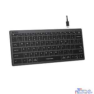 Клавиатура A4Tech Fstyler FX61 серый USB slim LED (FX61 GREY)