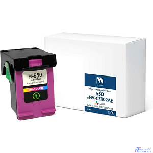 Струйный картридж NVP 650 (NV-CZ102AE) Color для HP DJ 1015/2515/3515/4515 (18 мл) совместимый