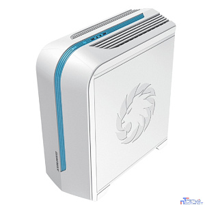GameMax Корпус Centauri White-Blue без БП(ATX,Бело-голуб,USB3.0, Зак.стек.,1*120мм. RGB, пыл.фильтр)