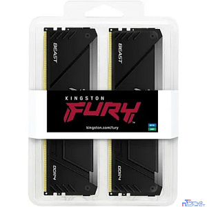 Память DDR4 2x16GB 3200MHz Kingston KF432C16BB2AK2/32 Fury Beast RGB RTL Gaming PC4-25600 CL16 DIMM 288-pin 1.35В kit single rank с радиатором Ret
