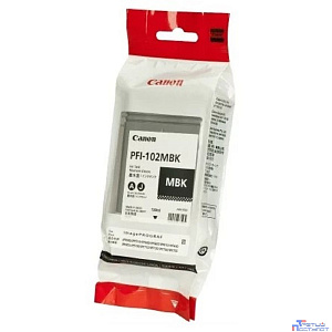 Canon PFI-102MBk 0894B001 Картридж для Canon iPF500/600/700, Матовый Черный, 130 мл.