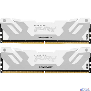 Память оперативная/ Kingston 64GB 6400MT/s DDR5 CL32 DIMM (Kit of 2) FURY Renegade White XMP