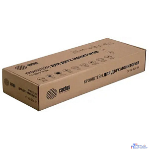Cactus CS-VM-D29-BK черный Кронштейн для 2-х мониторов 13"-27" макс.10кг настольный поворот и наклон
