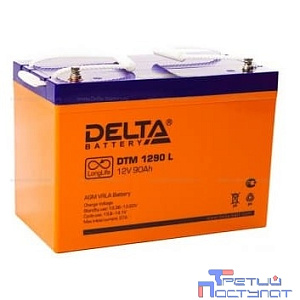 Delta DTM 1290 L (90 А\ч, 12В) свинцово- кислотный аккумулятор