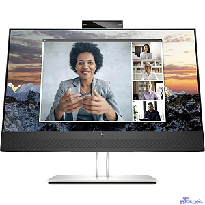 Монитор/ HP E24m G4 Conferencing FHD Monitor 23.8'' (1920 x 1080), IPS, 178/178, 5мс, 300nit, DP/DPout/HDMI, 5USB, Audio, cam/mic, LTSP, 1y