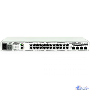 ELTEX MES2324P Ethernet-коммутатор 24 порта 10/100/1000 Base-T (PoE/PoE+), 4 порта 10GBase-R (SFP+)/1000Base-X (SFP), L3, 220V AC