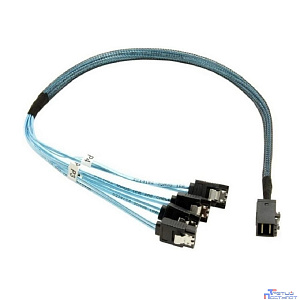 Кабель Amphenol/Areca RHS36-0439 (26II-1C4307-0175) INT SFF8643-to-4*SATA ( HDmSAS -to- 4*SATA internal cable) 75cm (аналог  LSI00410, LSI00409, 2279800-R)"