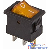 Rexant 36-2172 Выключатель клавишный 12V 15А (3с) ON-OFF желтый с подсветкой Mini
