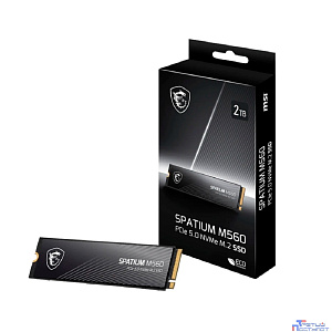 Твердотельный накопитель SSD MSI M.2 2280 2TB SPATIUM M560 Client SSD S78-440Q940-P83, PCIe Gen4x4 with NVMe,  3D TLC, R/ W 4900/ 4400