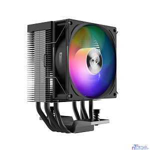 PCCooler R400 ARGB BK S115X/1200/1700/AM4/AM5 (TDP 180W, 90mm ARGB Fan, 4 тепловые трубки 6мм, 650-2200RPM, 28,3dBa)