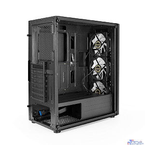 Exegate EX294966RUS Корпус Miditower ExeGate EVO-9205 (ATX, без БП, с окном, 1*USB+1*USB3.0, аудио, 3 вент. 12см с RGB подсветкой)