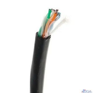 PROconnect (01-0054) Кабель витая пара U/UTP, CAT 5e, PE, 4PR, 24AWG, OUTDOOR, SOLID, черный, 305м