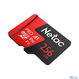 Micro SecureDigital 256GB Netac microSDXC Class10 Netac NT02P500PRO-256G-R P500 Extreme Pro + adapter