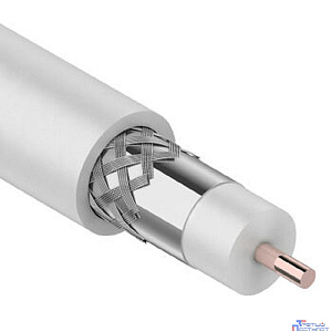 Rexant (01-3001) Кабель коаксиальный магистральный RG-11U, 75Ом, CCS/Al/Al, 83%, 305м, INDOOR, белый