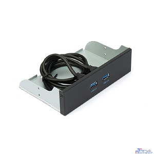 Gembird Планка USB 3.0 на переднюю панель 5.25", 2 порта USB (FP5.25-USB3-2A)