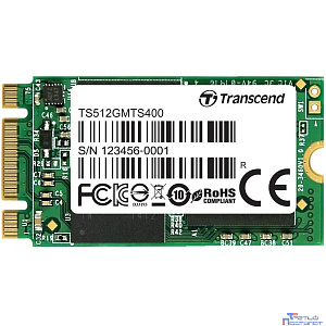 Твердотельный диск 512GB Transcend MTE400S, 3D TLC NAND, M.2 2242 ,PCI-E 4x [ R/W - 2000/900 MB/s]