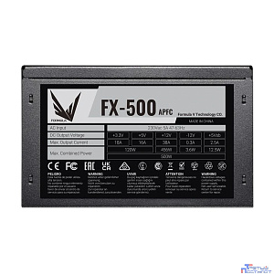 Formula ATX 500W FX-500 (24+4+4pin) APFC 120mm fan 4xSATA RTL