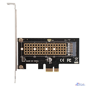 Exegate EX296205RUS Переходник ExeGate EXE-597 (M.2 M key -> PCI-E x1 v2.0, для установки SSD M.2 M key в слот PCI-E)